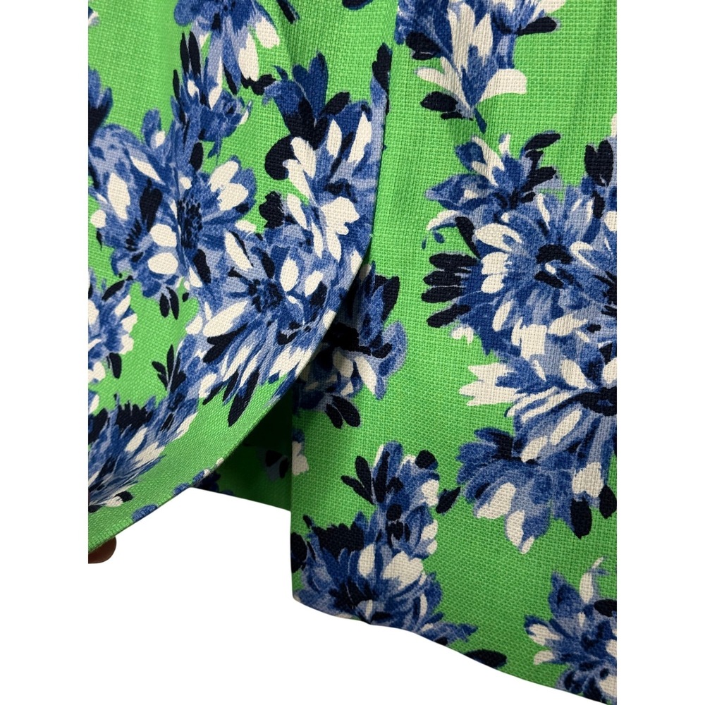 J.Crew The Pencil Skirt Women 4 Green Blue Floral NWT Knee Length B8203 - Picture 3 of 8